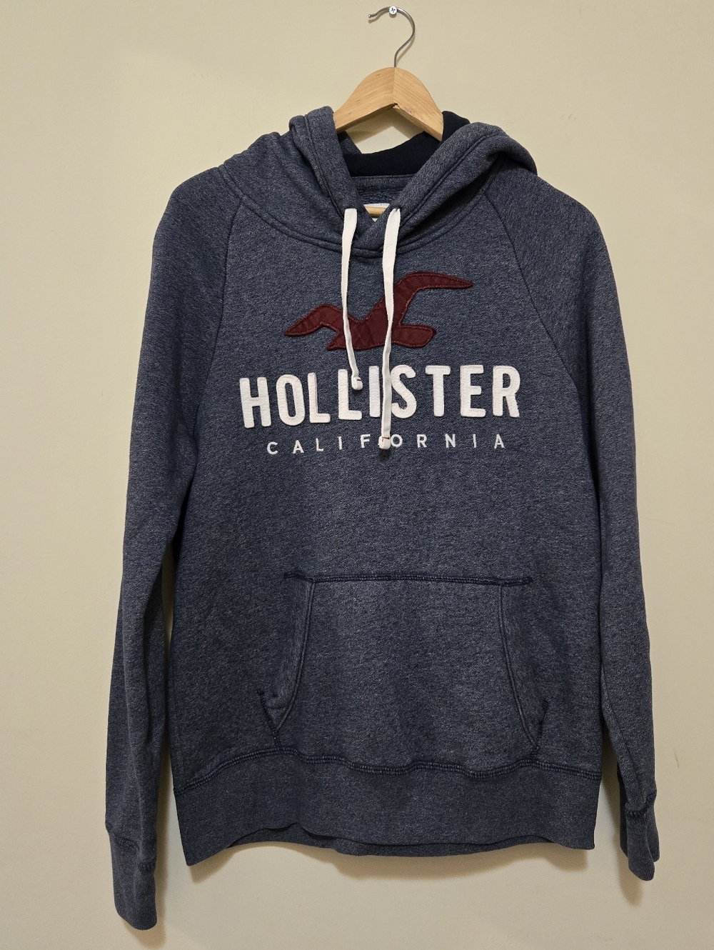 Hollister Blue and Grey Hoodie